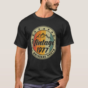 Vintage Birthday 1977 All Original Parts Women Me T-Shirt