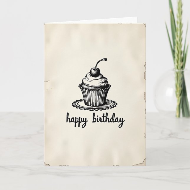 Vintage Birthday Art Card (Front)