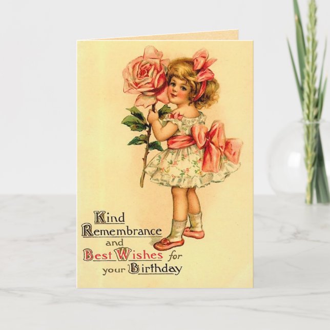 Vintage Birthday Card (Front)
