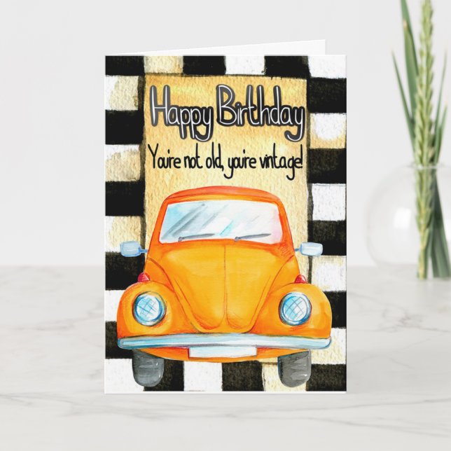 Vintage Birthday Card (Front)