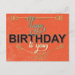 Vintage Birthday Card #6