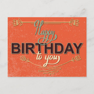 Vintage Birthday Card #6