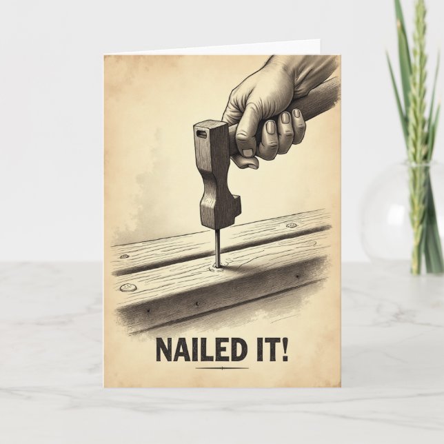 Vintage Birthday Design Card (Front)