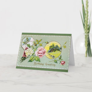 Vintage Birthday Greeting Card