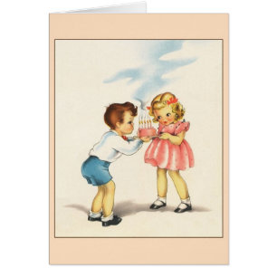 Vintage Birthday Greeting Card