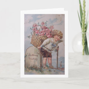 Vintage Birthday Greeting Card