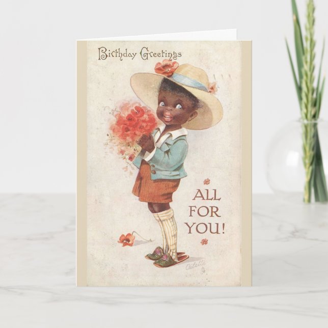 Vintage - Birthday Greetings All for You, Card (Front)