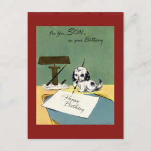 Vintage Birthday Postcard