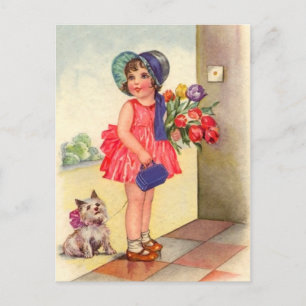 Vintage Birthday Postcard