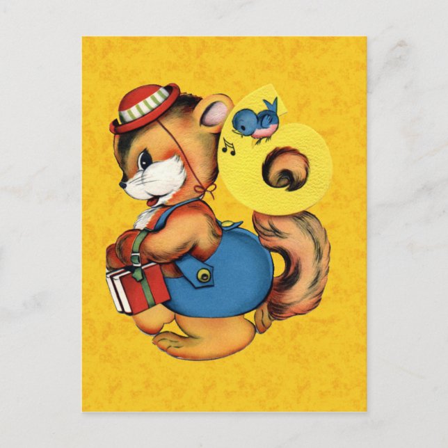 Vintage Birthday Postcard (Front)