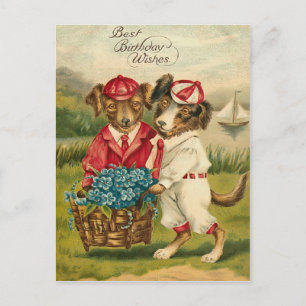 Vintage Birthday Postcard