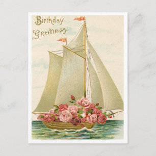 Vintage Birthday Postcard