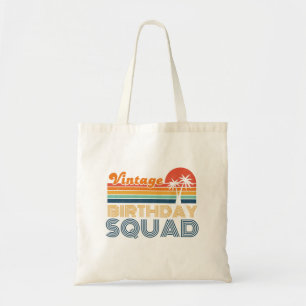 VINTAGE BIRTHDAY SQUAD TOTE BAG