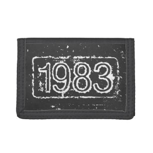 Vintage birthday wallet for men   Grunge look