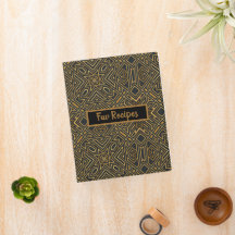 Vintage Black and Gold Mosaic Custom Recipe