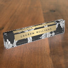 Vintage Black and White Floral Pattern