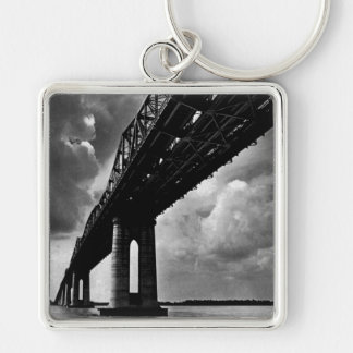 VINTAGE BLACK AND WHITE PHOTO  KEY CHAIN
