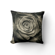 Vintage Black and White Rose