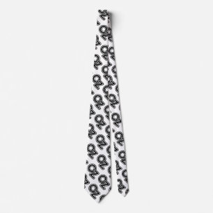 Vintage Black and White Wizard of Oz Fairy Tale Tie