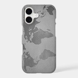 Vintage black and white world map