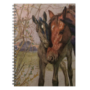 Vintage Black Beauty horse "My Mother and I" Notebook
