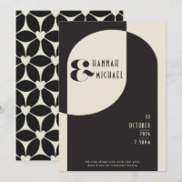Vintage Black Bone Deco Invitation