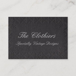 Vintage Black Book Business Card