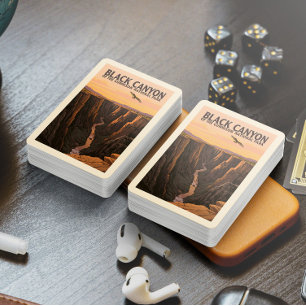 Vintage Black Canyon of the Gunnison National Park Playing Cards
