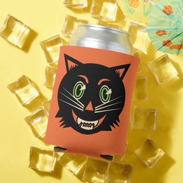 Vintage Black Cat Can Cooler (In Situ Summer)