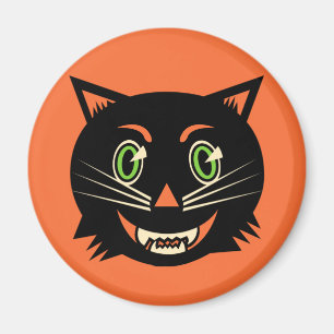 Vintage Black Cat Magnet