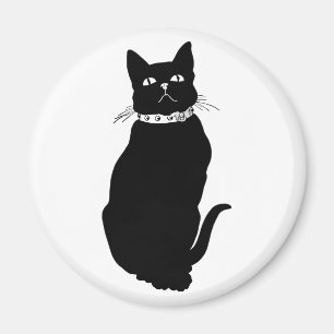 Vintage Black Cat Magnet