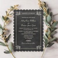 Vintage Black Chalkboard Wedding