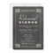 Vintage Black Chalkboard Wedding Rehearsal Dinner