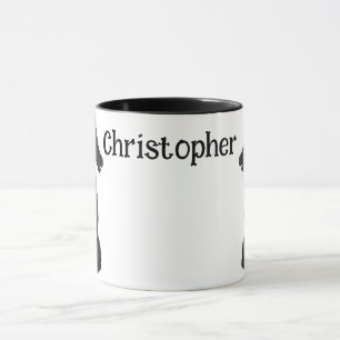Vintage black chess piece (PERSONALIZE) Mug