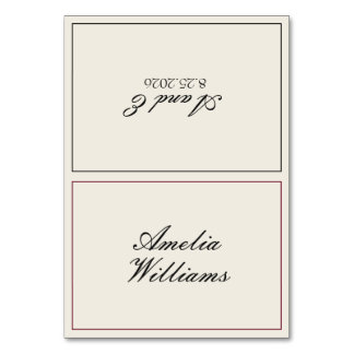 Vintage Black Cream Old Money Fancy Wedding Table Number