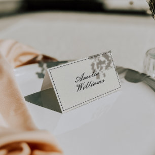 Vintage Black Cream Old Money Fancy Wedding Table Number