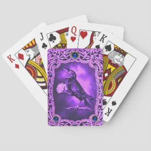 Vintage Black Crow Playing Cards