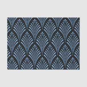 Vintage,black,darkteal,pattern,art nouveau, chic, tissue paper