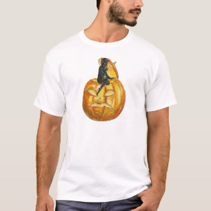 Vintage Black Devil on Jack o' Lantern T-Shirt