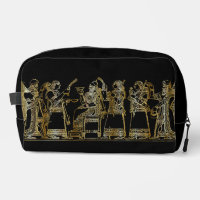 Vintage Black Gold Persian Relief Accessory Case