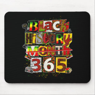 Vintage black history month 365 style history is mouse pad