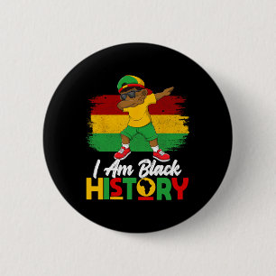 Vintage Black History Month Map Africa African Pri 6 Cm Round Badge