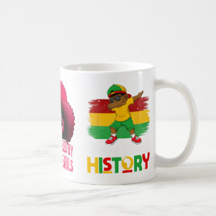 Vintage Black History Month Map Africa African Pri Coffee Mug