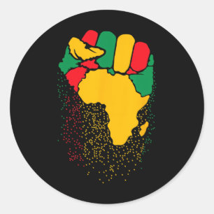 Vintage Black History Shirt Classic Round Sticker