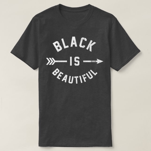 Vintage Black Is Beautiful T-Shirt (Design Front)