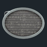 Vintage black music note Pattern Musician  Belt Buckle<br><div class="desc">This vintage black music note design is perfect for all musicians,  music teachers,  music students and music lovers. A design that is simple and elegant.For more music themed decor and gifts visit the rest of this shop.</div>