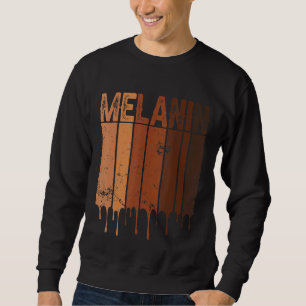 Vintage Black Pride Blm Melanin Women Men Afro Que Sweatshirt