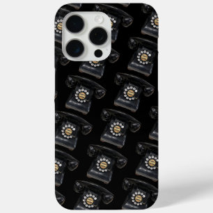 Vintage Black Rotary Phone iPhone 15 Pro Max Case