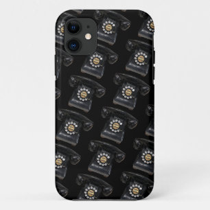 Vintage Black Rotary Phone iPhone 11 Case