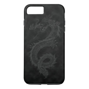 Vintage Black Smoke Dragon iPhone 8 Plus/7 Plus Case